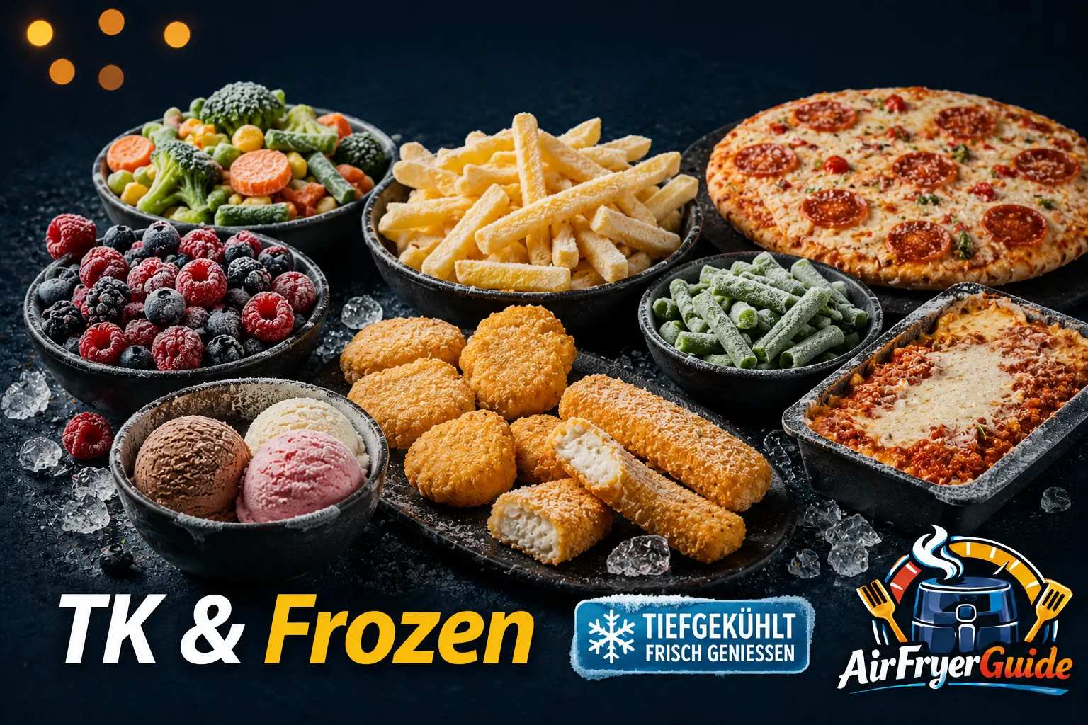 TK Gerichte im Airfryer - Garzeiten & Temperatur