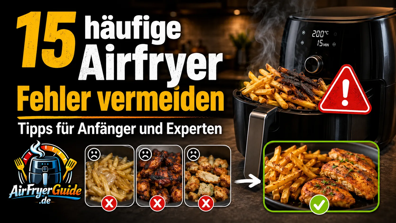 15 häufige Airfryer Fehler - Tipps für Anfänger und Experten