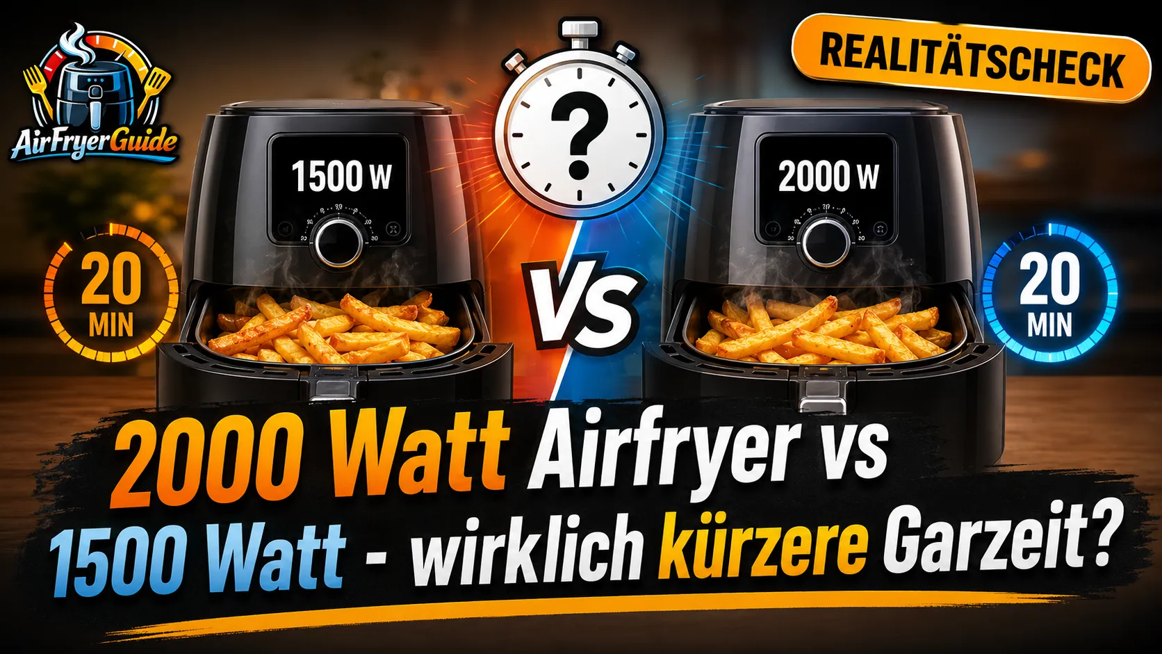 2000 Watt Airfryer - wirklich schneller oder nur Marketing?