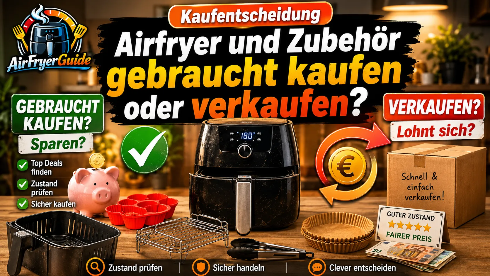 Airfryer und Zubehör gebraucht kaufen oder verkaufen - worauf du wirklich achten solltest