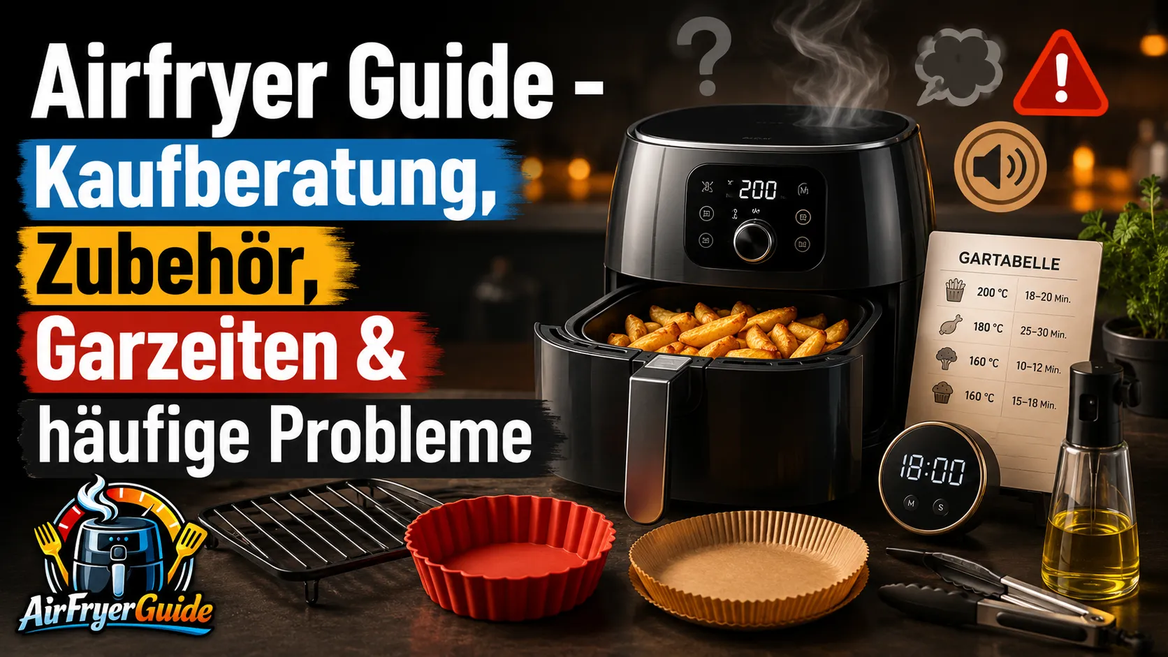 Airfryer Guide - Kaufberatung, Zubehör, Garzeiten & häufige Probleme
