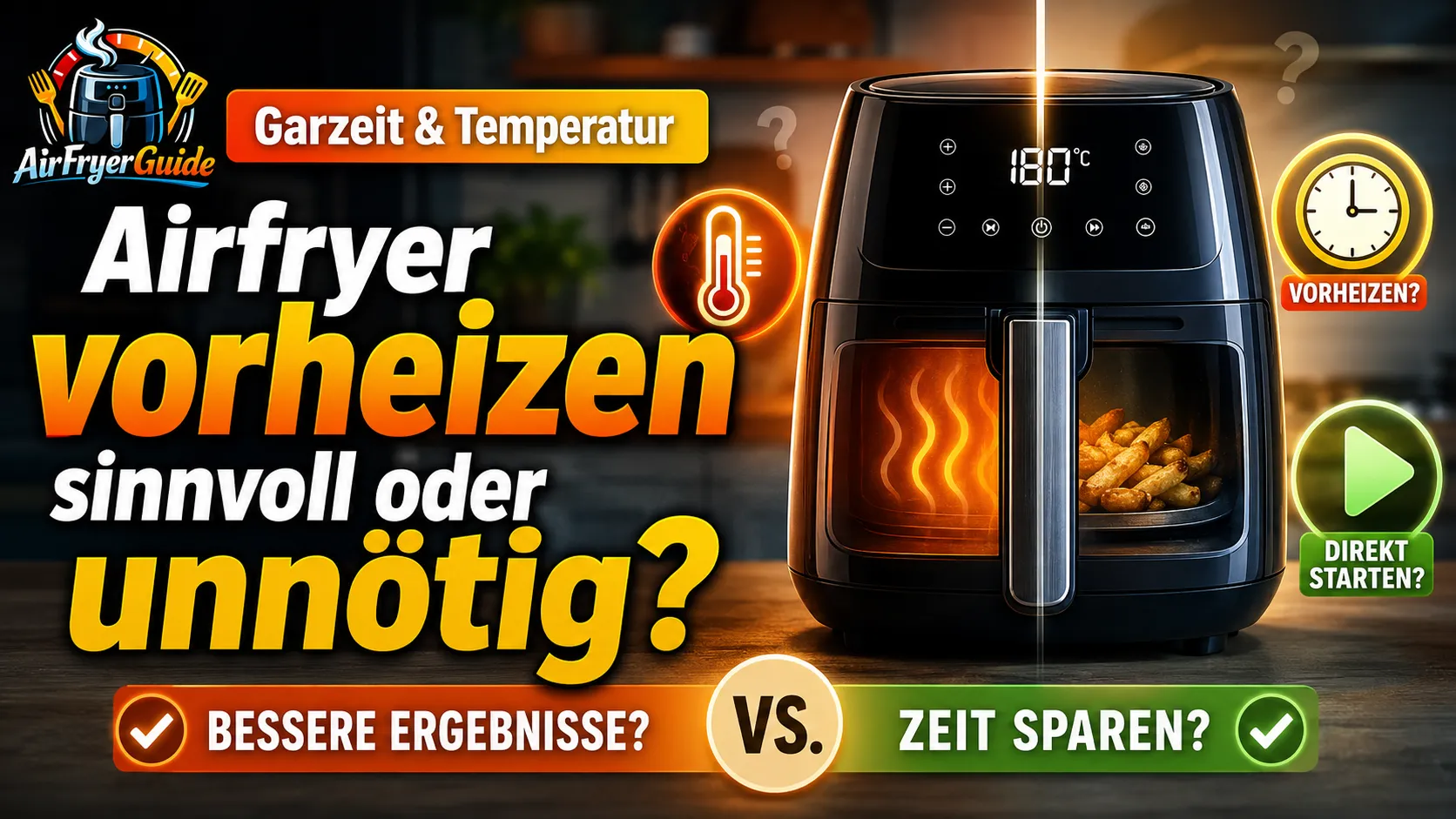 Sollte man im Airfryer immer vorheizen oder ist das unnötig?