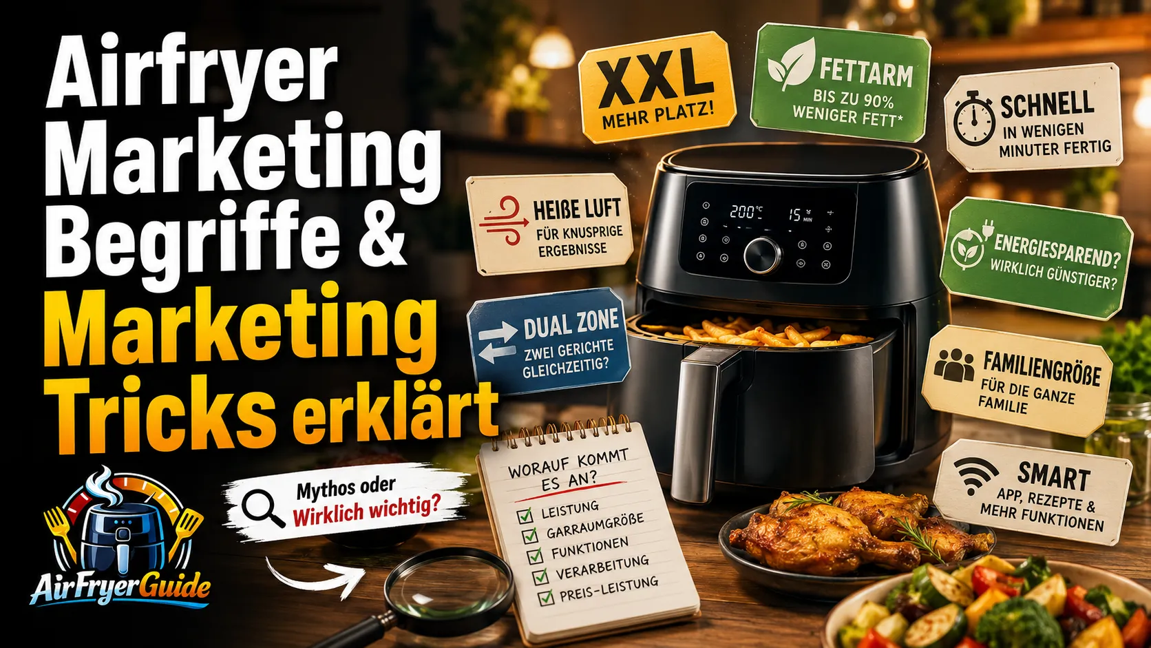 Airfryer Marketing Begriffe & Airfryer Marketing Tricks erklärt