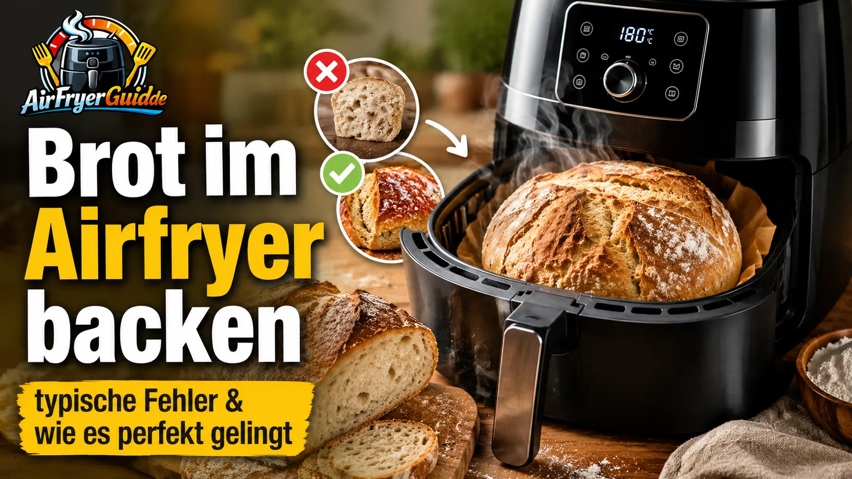 Brot im Airfryer backen - typische Fehler & wie es perfekt gelingt