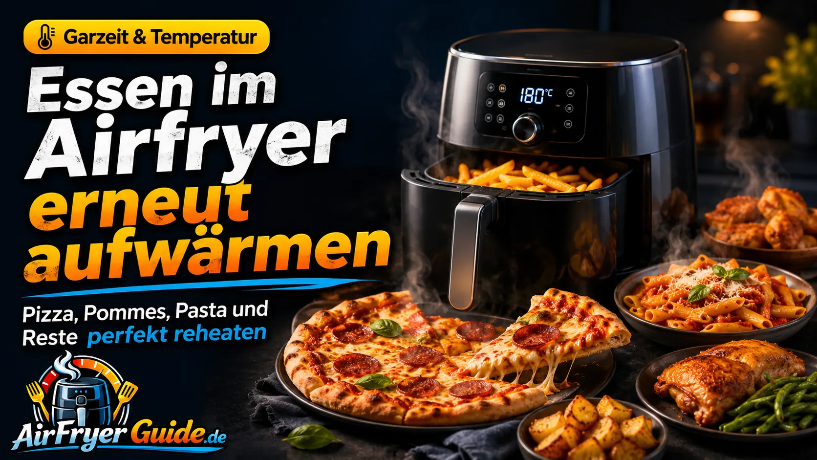 Essen im Airfryer erneut aufwärmen - Pizza, Pommes, Pasta & Reste perfekt reheaten