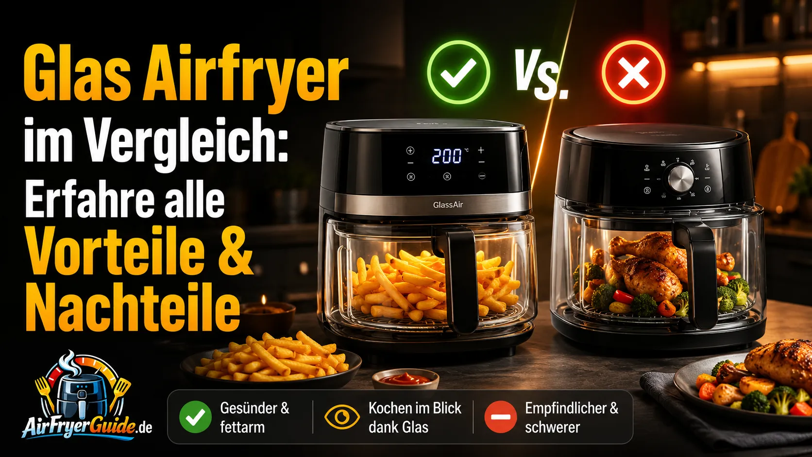 Glas Airfryer im Vergleich - Ninja CRISPi & Co: Vorteile, Nachteile & echte Erfahrungen