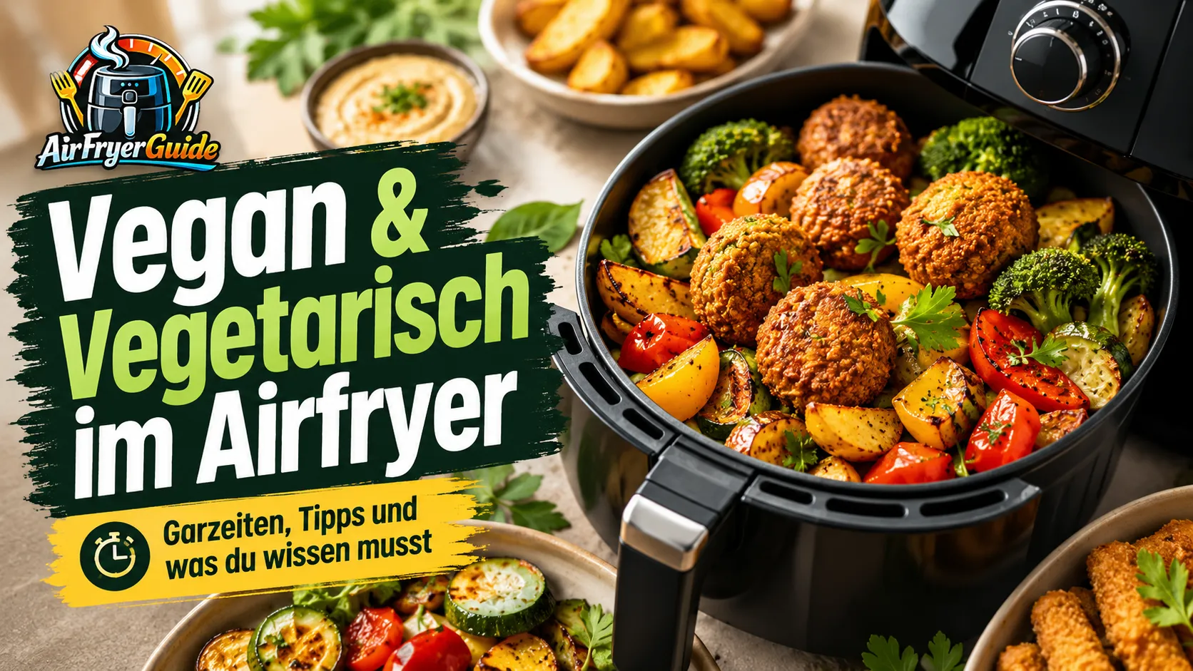Vegan & Vegetarisch im Airfryer - Garzeiten, Tipps und was du wissen musst