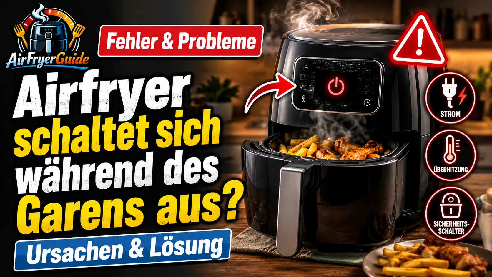 Warum schaltet sich mein Airfryer während des Garens einfach aus?