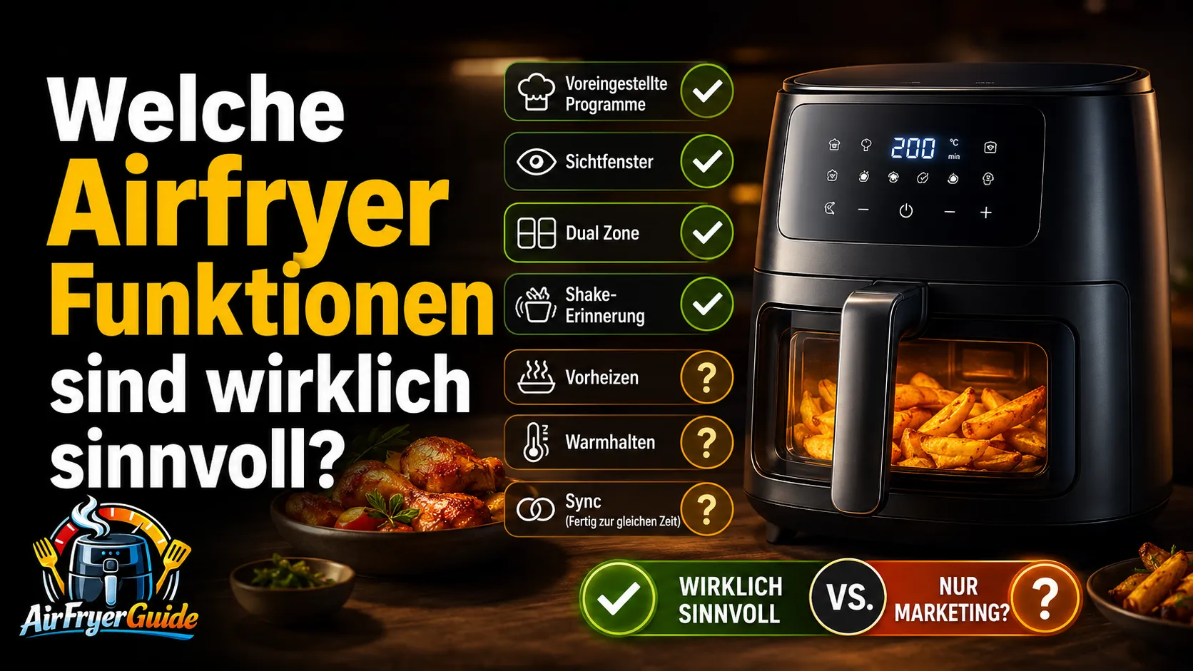 Welche Airfryer Funktionen sind wirklich sinnvoll und welche nur Marketing?