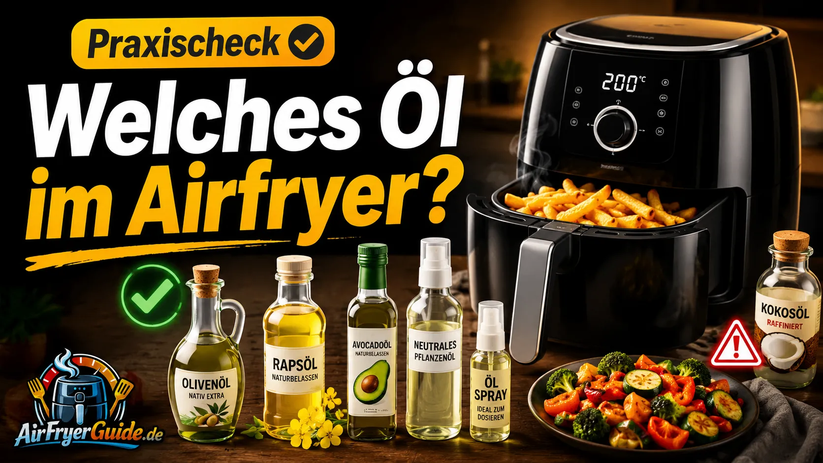 Welches Öl im Airfryer? Die richtige Menge, das beste Öl und typische Fehler